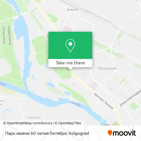 Парк имени 60 летия Октября map