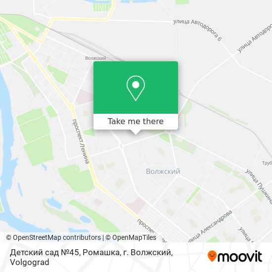 Детский сад №45, Ромашка, г. Волжский map