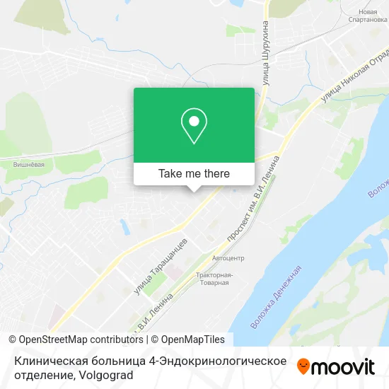 Клиническая больница 4-Эндокринологическое отделение map