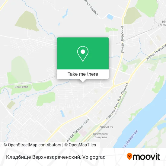 Кладбище Верхнезареченский map