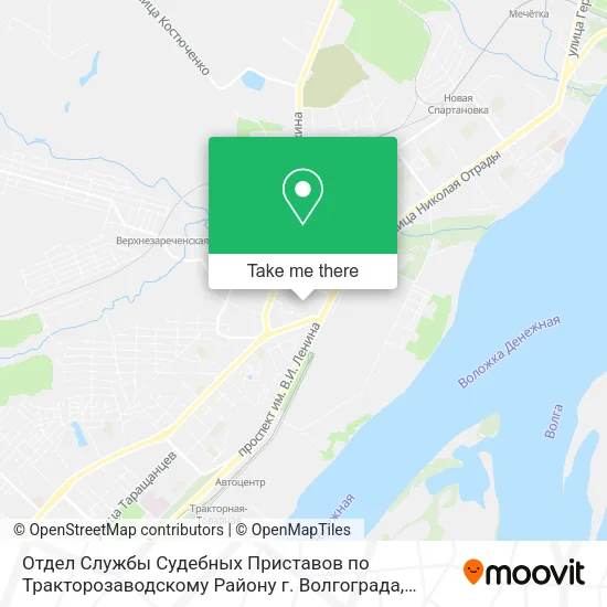 Отдел Службы Судебных Приставов по Тракторозаводскому Району г. Волгограда map