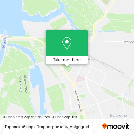 Городской парк Гидростроитель map