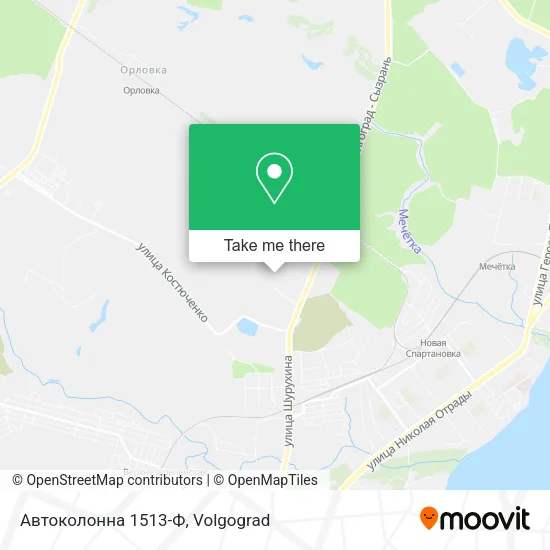 Автоколонна 1513-Ф map