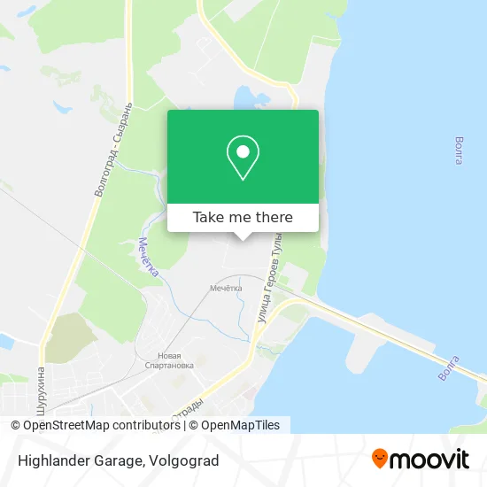 Highlander Garage map