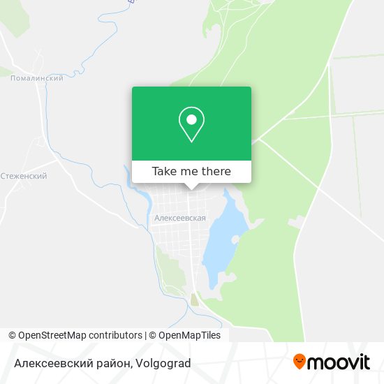 Алексеевский район map