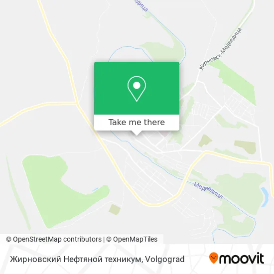 Жирновский Нефтяной техникум map