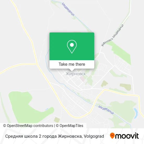 Средняя школа 2 города Жирновска map