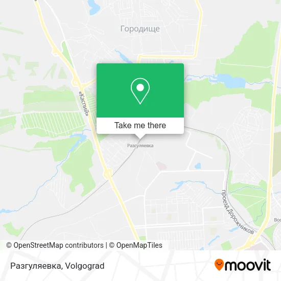 Разгуляевка map