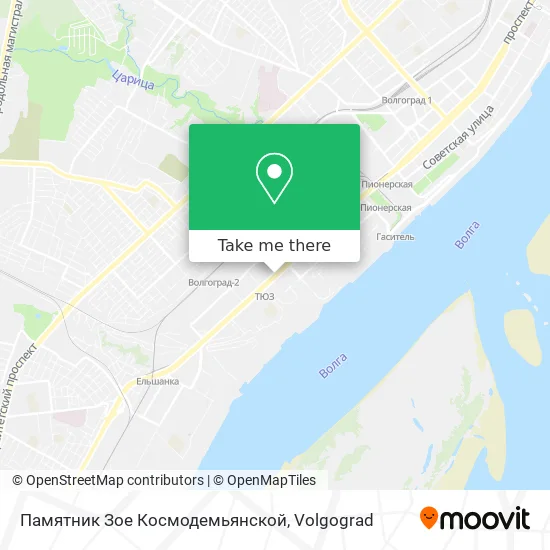 Памятник Зое Космодемьянской map