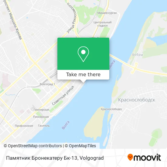 Памятник Бронекатеру Бк-13 map