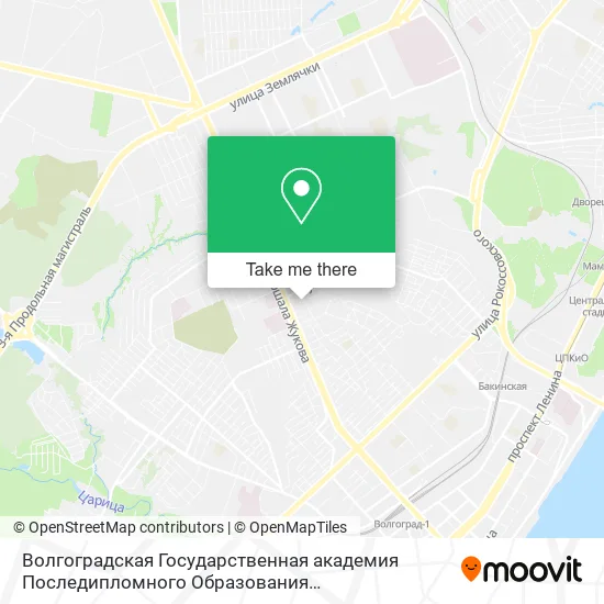 Волгоградская Государственная академия Последипломного Образования Государственное Автономное Учреж map