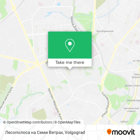 Лесополоса на Семи Ветрах map