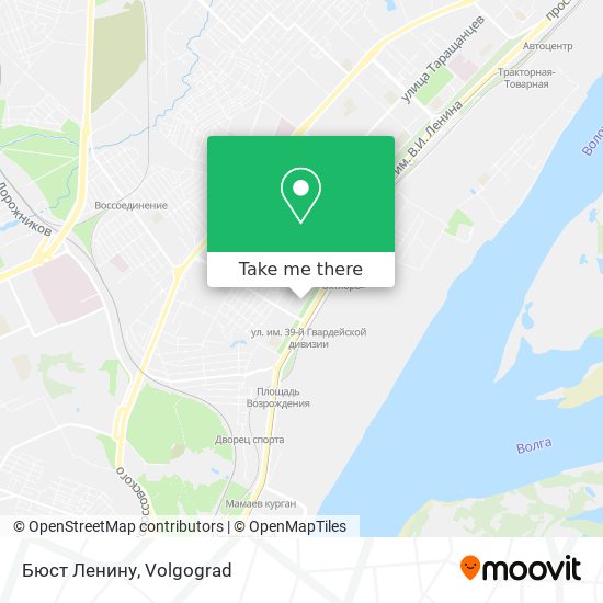 Бюст Ленину map