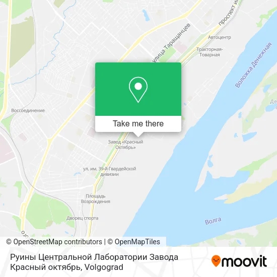 Руины Центральной Лаборатории Завода Красный октябрь map