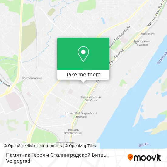 Памятник Героям Сталинградской Битвы map
