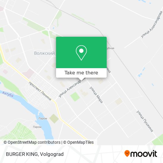 BURGER KING map