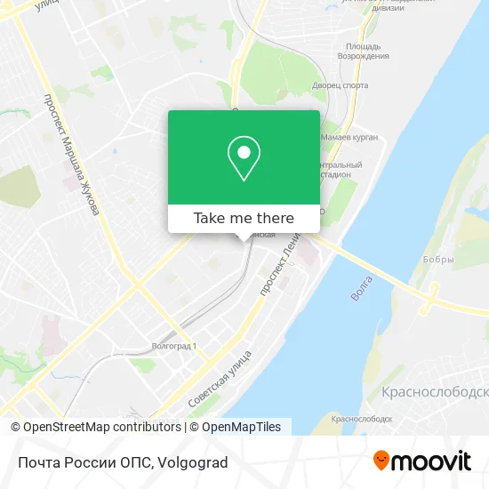 Почта России ОПС map