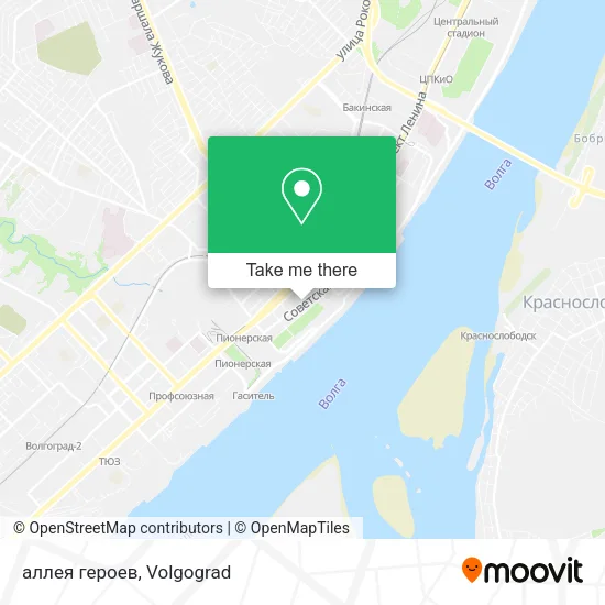 аллея героев map