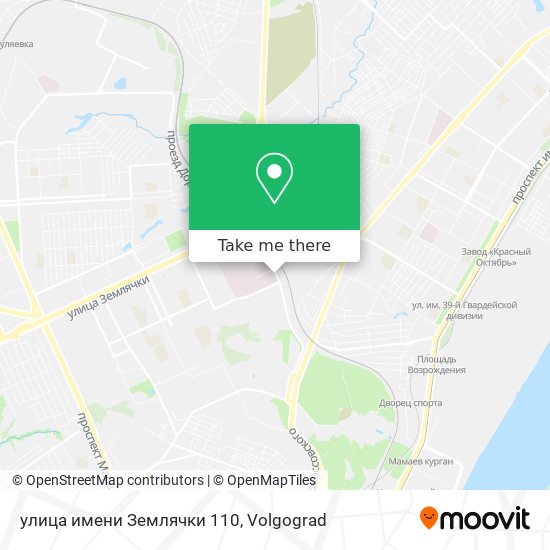 улица имени Землячки 110 map
