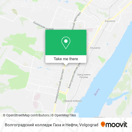 Волгоградский колледж Газа и Нефти map