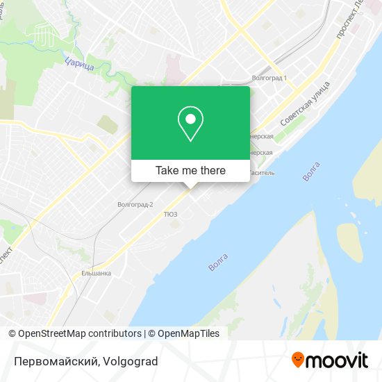 Первомайский map