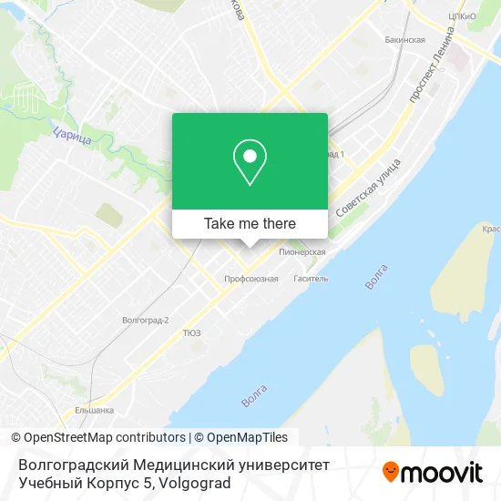 Волгоградский Медицинский университет Учебный Корпус 5 map