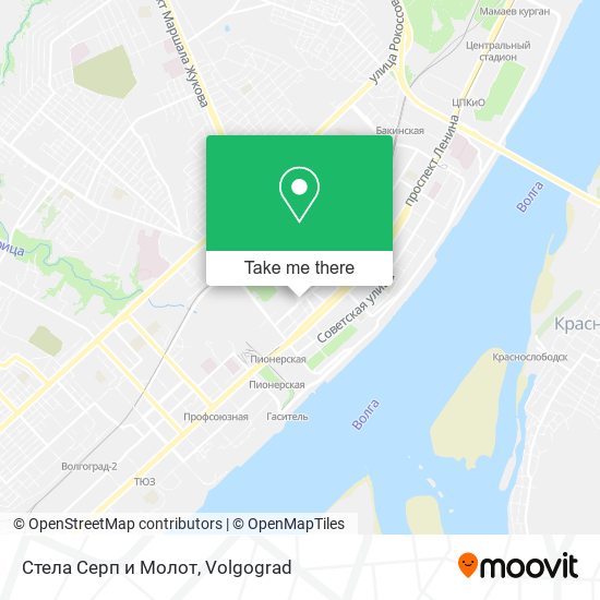 Стела Серп и Молот map