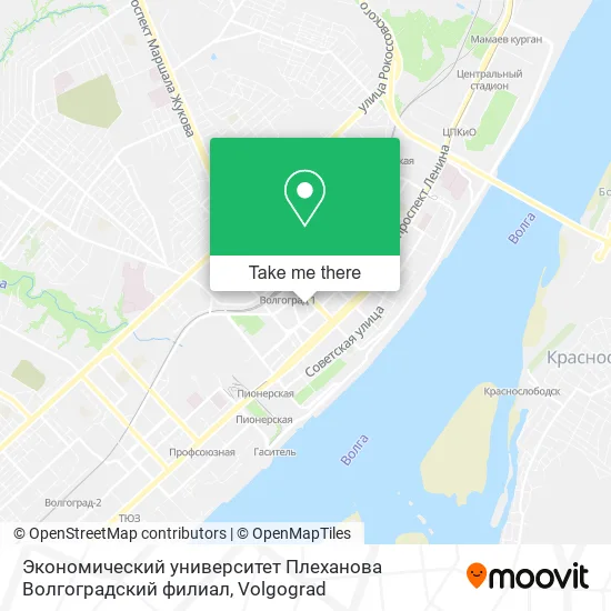 Экономический университет Плеханова Волгоградский филиал map