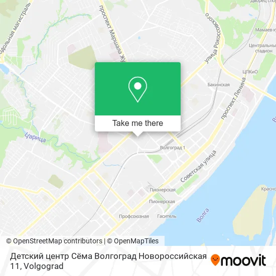 Детский центр Сёма Волгоград Новороссийская 11 map