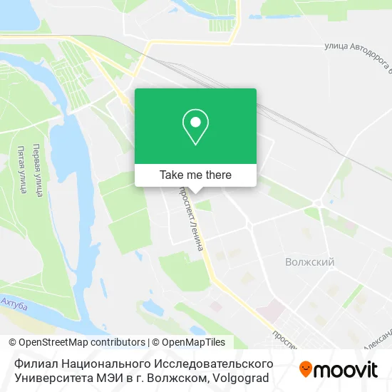 Филиал Национального Исследовательского Университета МЭИ в г. Волжском map