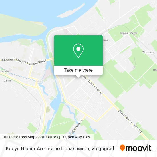 Клоун Нюша, Агентство Праздников map