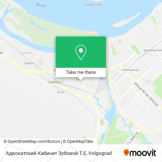Адвокатский Кабинет Зубовой Т.Е map