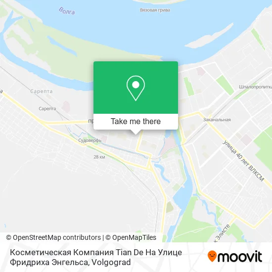 Косметическая Компания Tian De На Улице Фридриха Энгельса map
