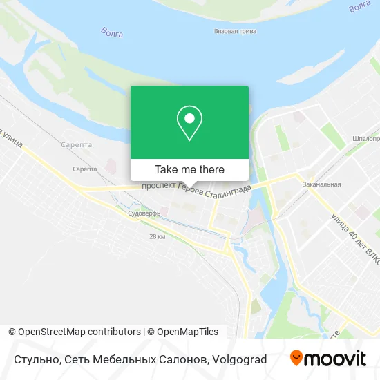 Стульно, Сеть Мебельных Салонов map