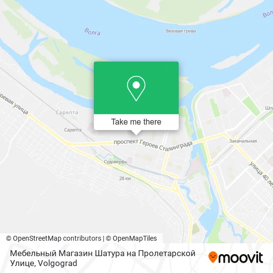 Мебельный Магазин Шатура на Пролетарской Улице map