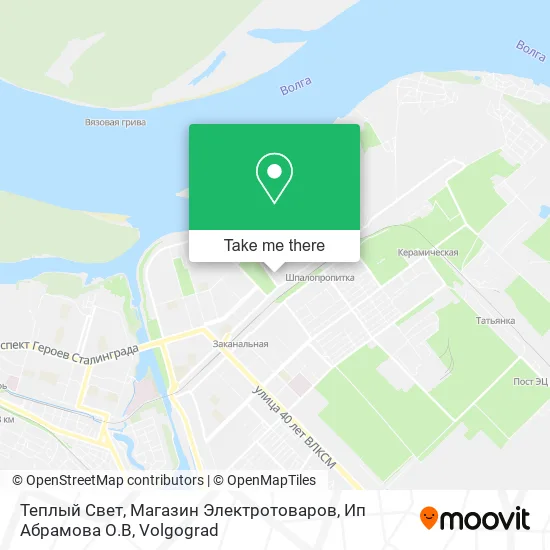 Теплый Свет, Магазин Электротоваров, Ип Абрамова О.В map