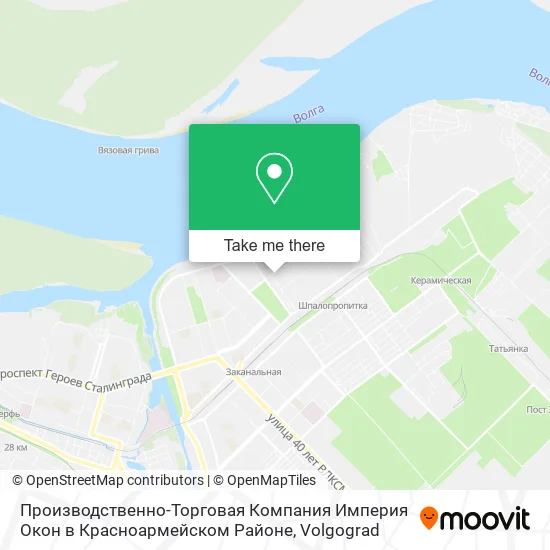 Производственно-Торговая Компания Империя Окон в Красноармейском Районе map