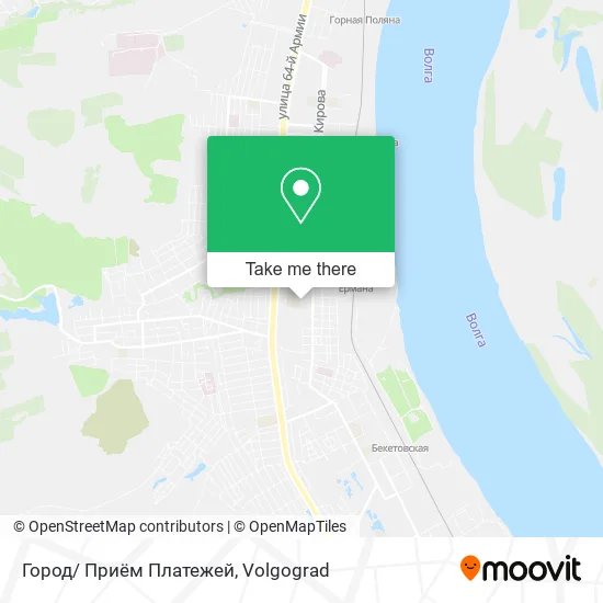 Город/ Приём Платежей map