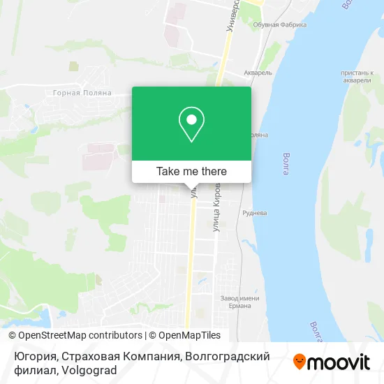 Югория, Страховая Компания, Волгоградский филиал map