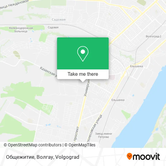 Общежитие, Волгау map