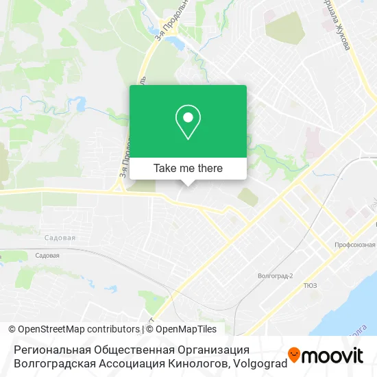 Региональная Общественная Организация Волгоградская Ассоциация Кинологов map