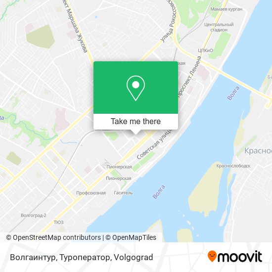 Волгаинтур, Туроператор map