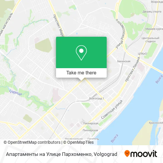 Апартаменты на Улице Пархоменко map