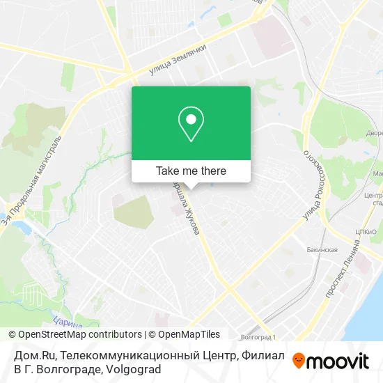 Дом.Ru, Телекоммуникационный Центр, Филиал В Г. Волгограде map