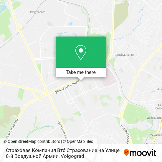 Страховая Компания Втб Страхование на Улице 8-й Воздушной Армии map