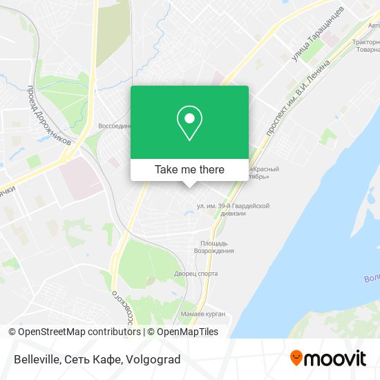 Belleville, Сеть Кафе map