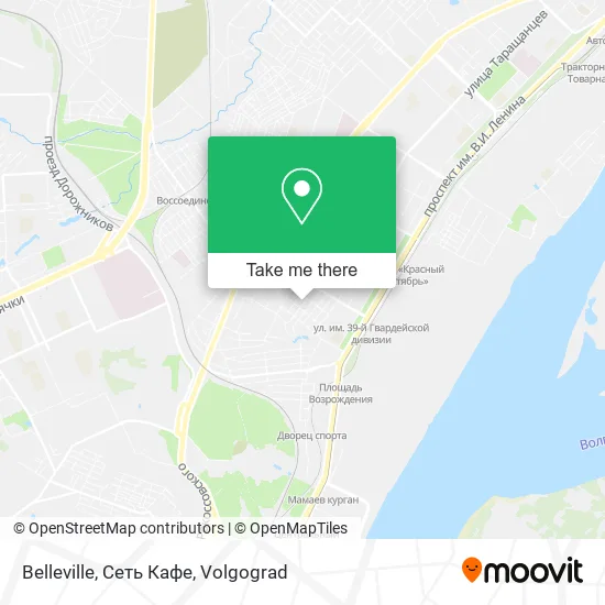 Belleville, Сеть Кафе map