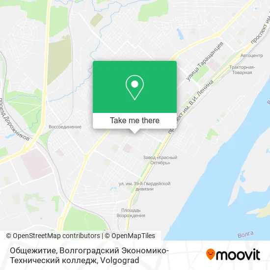 Общежитие, Волгоградский Экономико-Технический колледж map