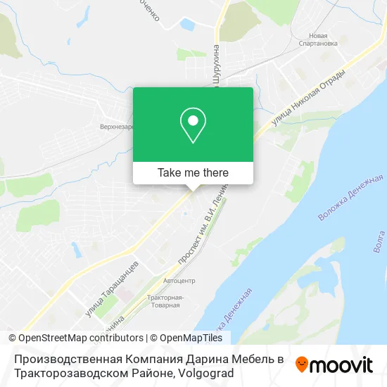 Производственная Компания Дарина Мебель в Тракторозаводском Районе map