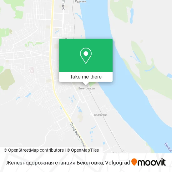 Железнодорожная станция Бекетовка map